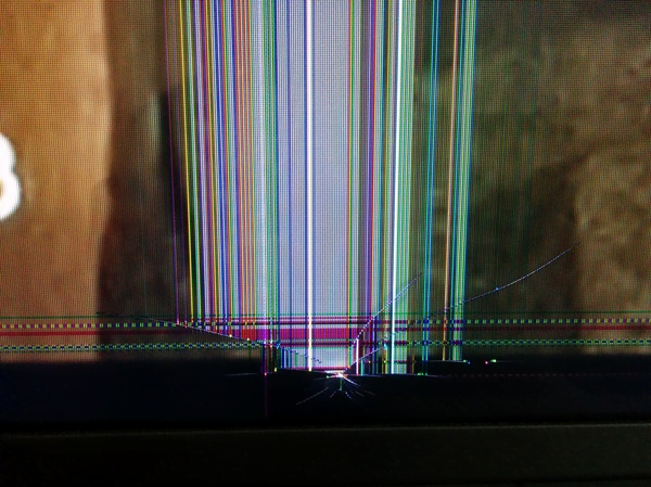 Разбитая матрица телевизора
